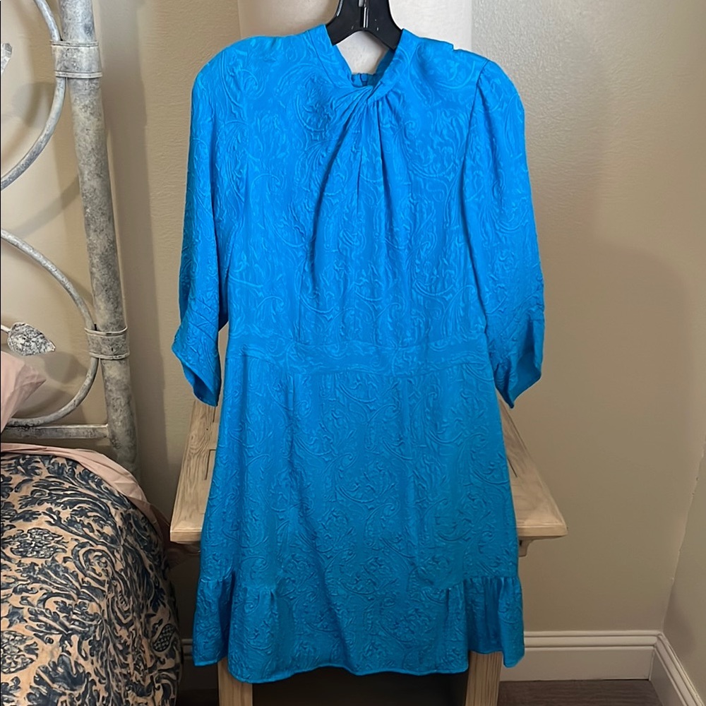 Nanette Lepore Blue Textured Dress